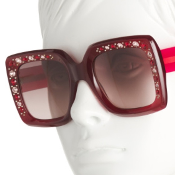 NWT CAROLINA HERRERA 53mm Square Sunglasses - Picture 6 of 6